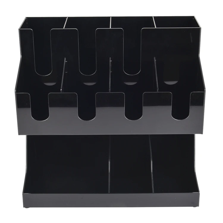 
3-уровневый Многофункциональный черный высококлассный акриловый Органайзер для приправ 3 Полки Крепкий материал Акриловые кофейные принадлежности для хранения 