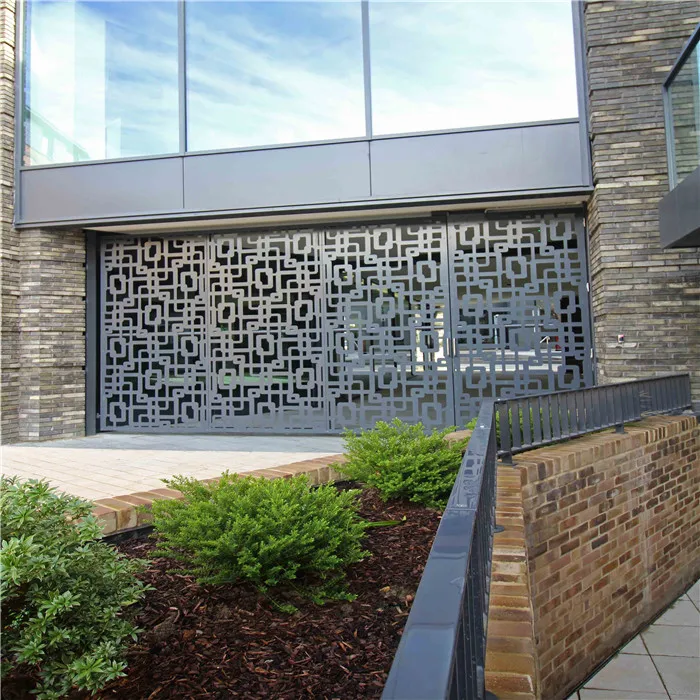 New Design Decoration Laser Cutting Pattern Design Aluminium Perforated Exterior Building Facade Panel