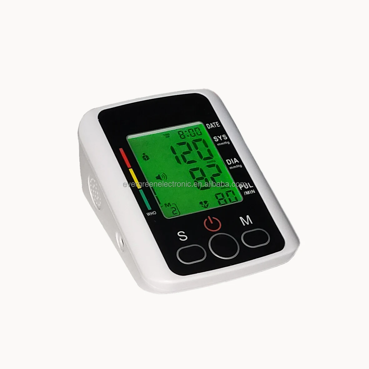 Portable Electronic Monitor Tensiometer Meter Sphygmomanometer ...