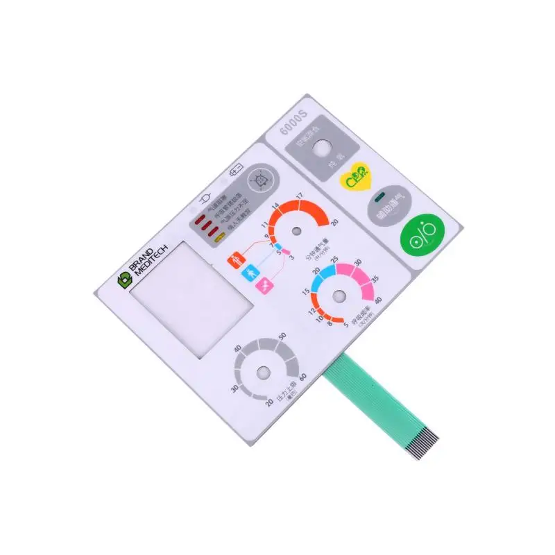 Custom Matrix Keyboard 4X4 3X3 Matrix Membrane Switch Reasonable Price 16 Key Membrane Switch Keypad 4X4 Silk Screen Printing