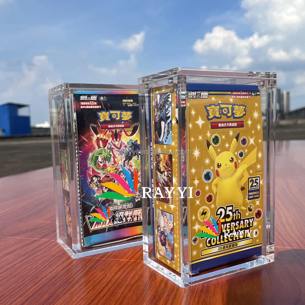 Ray Yi Custom Clear Acrylic Japanese Booster Box Display Case Wholesale