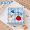 Plaid baby bottle-food storage wallet style