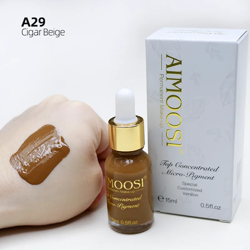 Aimoosi органический Перманентный пигмент для микроблейдинг бровей, губ, татуировка, чернила, легко окрашивание, может предложить oem, дизайн логотипа, органический