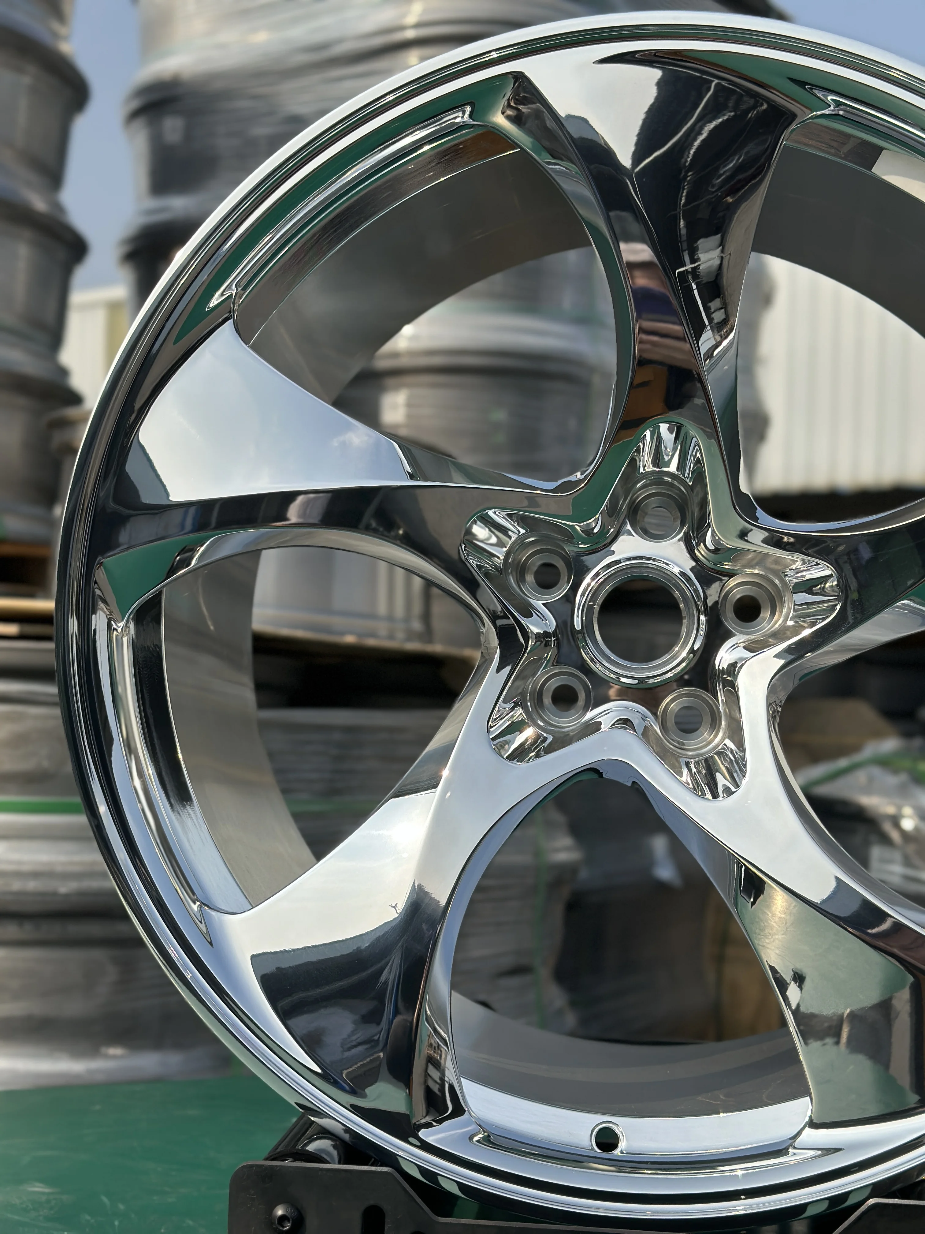 GVICHN polished five spoke 16 17 18 19 20 21 22 23 24 inch forged wheels 5x112 5x114.3 5x120 aluminum alloy rim hub