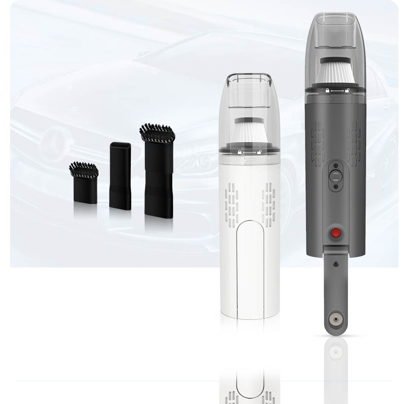 5000Pa Suction Handle Car Vacuum Cleaner  Wet/Dry Use Cordless Car Vacuum Cleaner With Nozzle