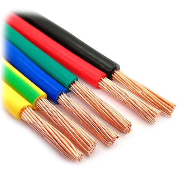 Factory direct supply 1.5mm 2.5mm 6mm 20mm Flexible House Wiring Copper PVC Electrical Wire and Cable price Building Wire Cable