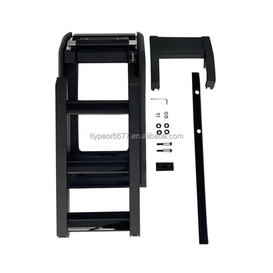 product tiypeor aluminum alloy climbing ladder for land rover defender for 2020   2025 110 90 130 off road foldable side ladder upgrade-8