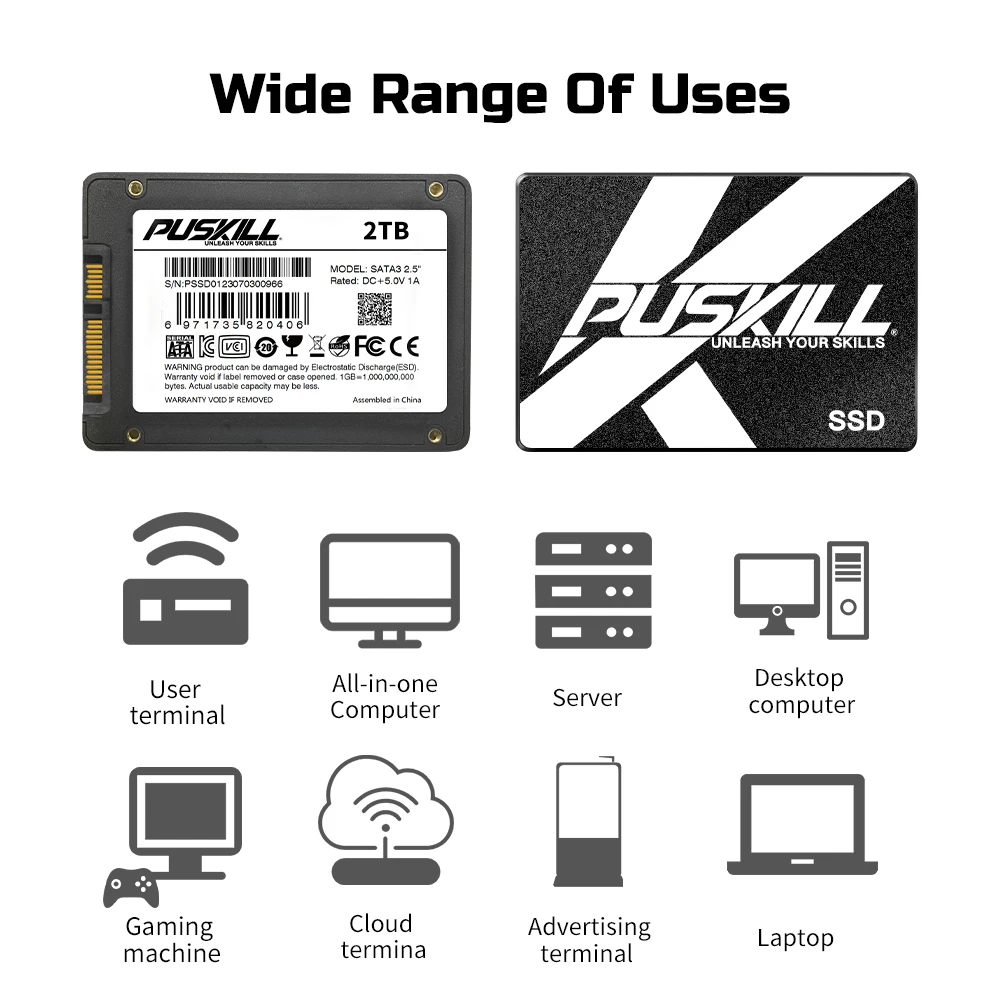 PUSKILL Ssds - High Capacity, Fast Performance Storage