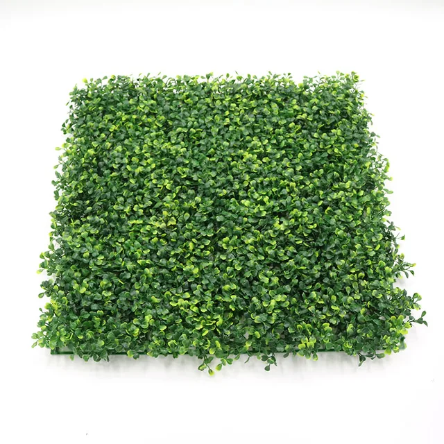 Artificial Boxwood Hedge Green Wall Panel  For Indoor Decoration