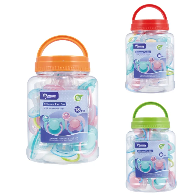 Wholesale bulk price bpa free latex free silicone pacifiers baby pacifier with cap