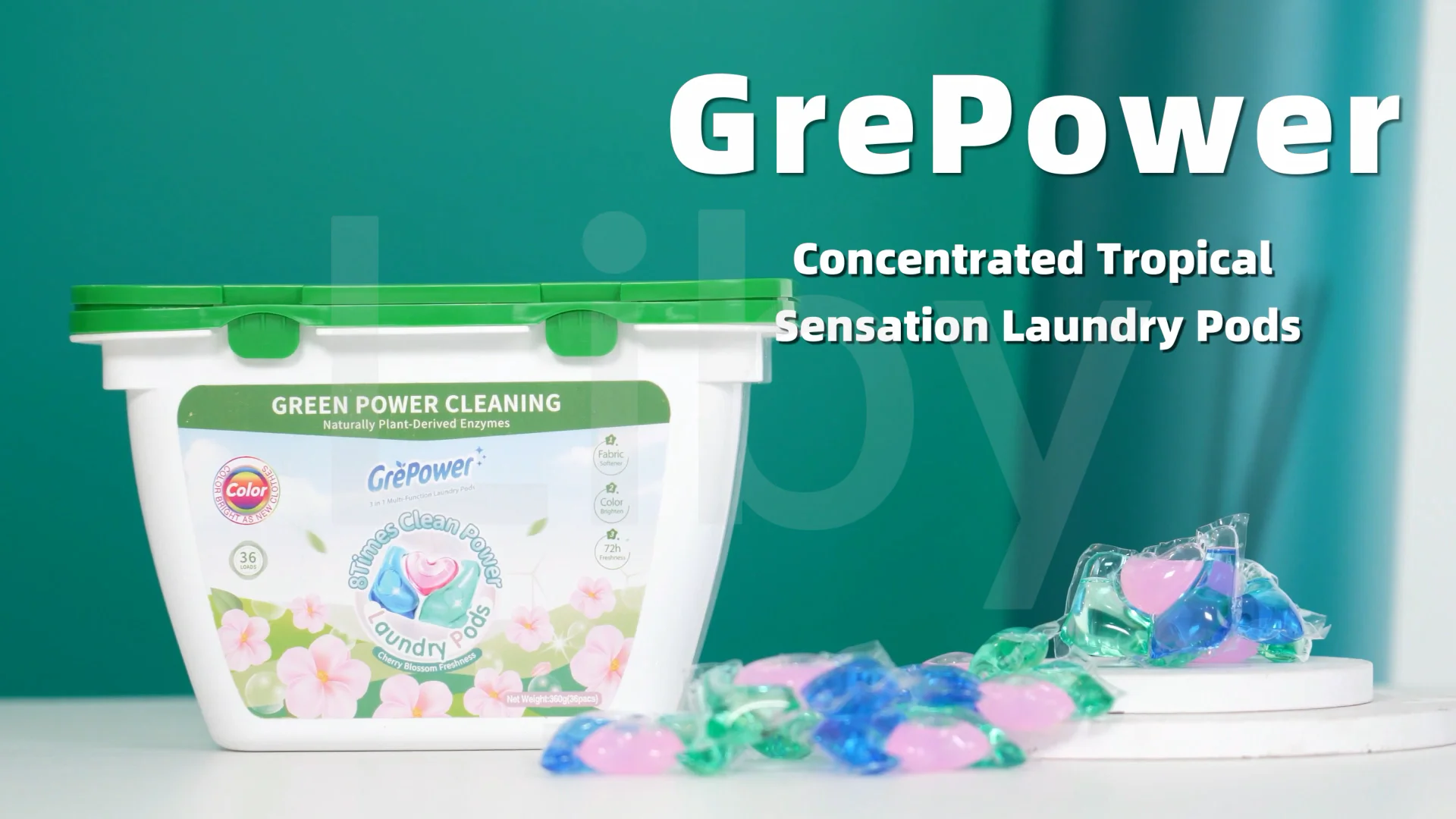 Liby Grepower Detergent Capsules Laundry Washing Liquid Detergente Soap ...