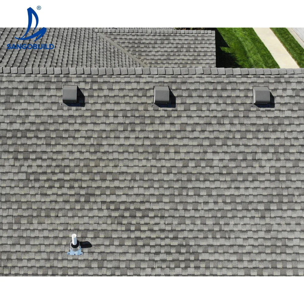 Modern Style Colorful Roof Tiles Waterproof Windproof Shingle Laminated Asphalt Roofing Shingles for Hotel Resort