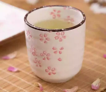 Japanese Style Sakura Pattern Stoneware Coffee Cup Wine Tumblers Pottery Tea Cup Travel Cup details