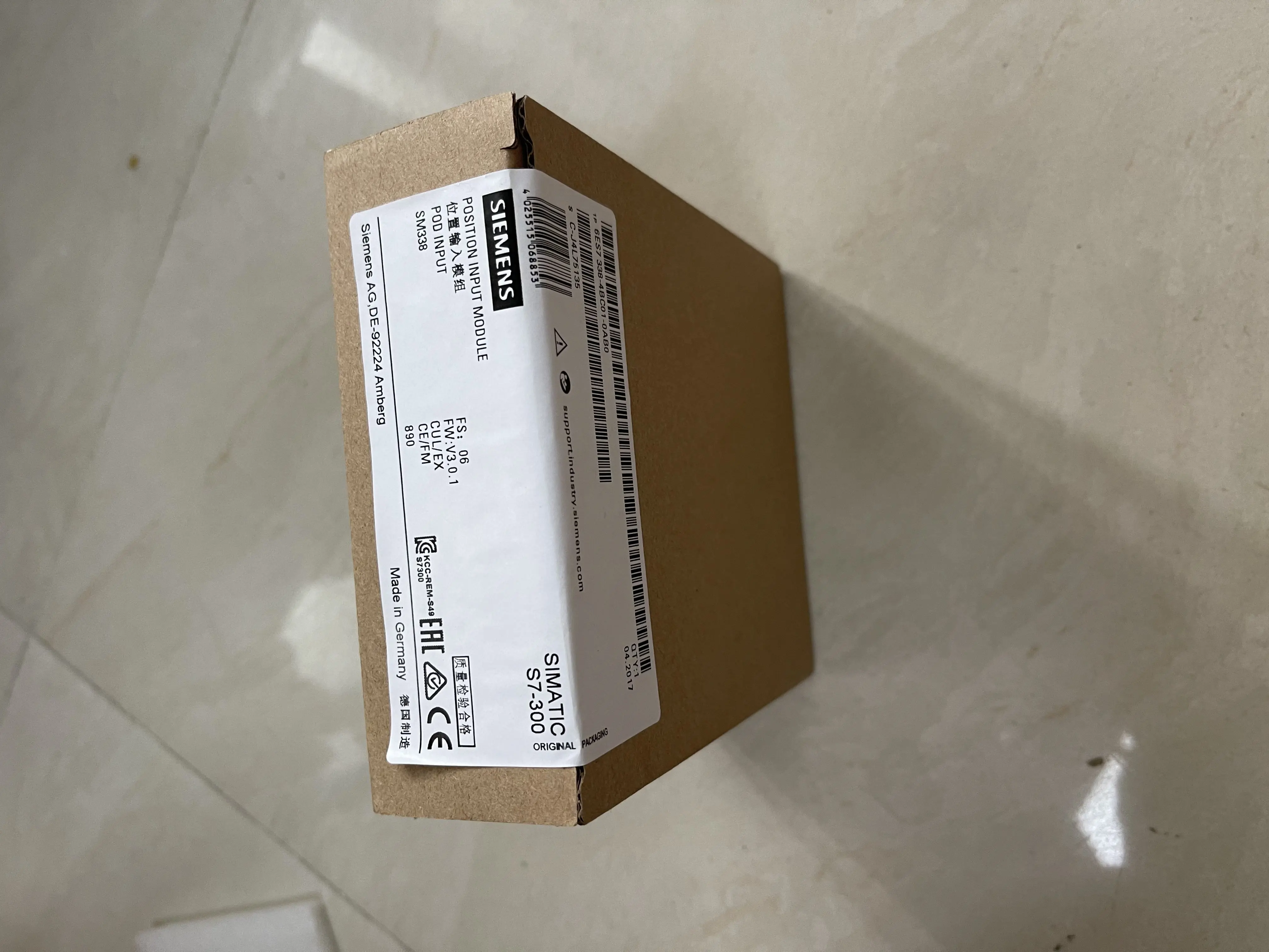 SIEMENS Position Input Module 6ES7338-4BC01-0AB0 SIEMENS Position Input Module 6ES7338-4BC01-0AB0