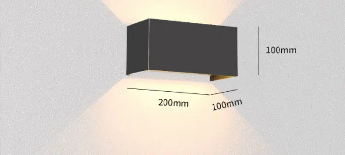 Outdoor wall lamp waterproof modern minimalist led dimming upper and lower double outdoor stairs aisle balcony