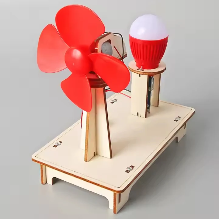 DIY Hand-Cranked Generator Set Musical Feature Children's Science Engineering Educational Toys for Making Small Inventions