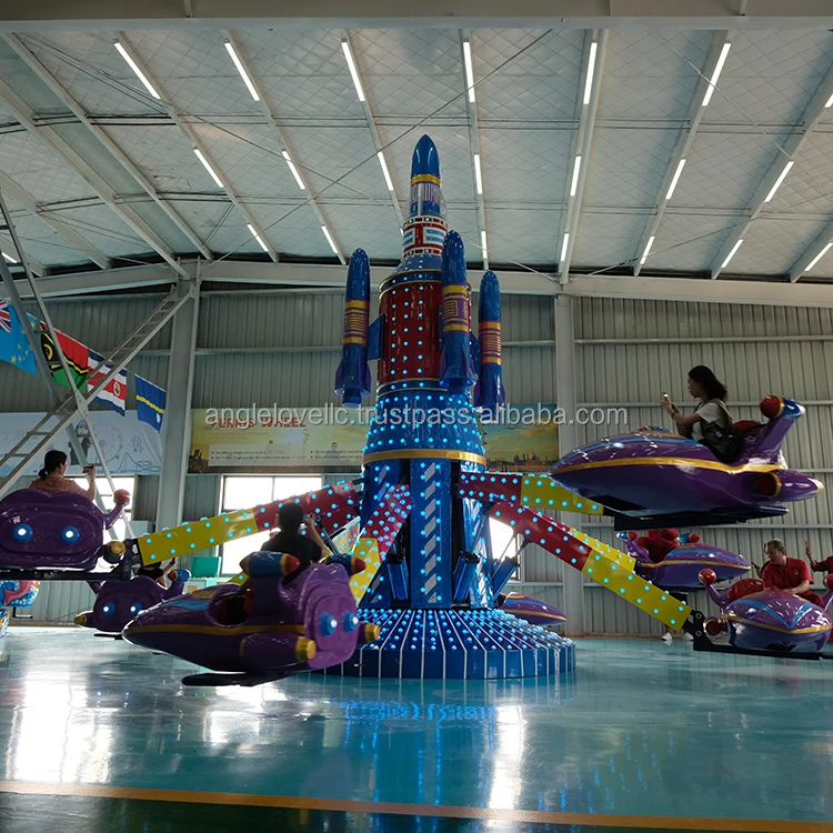 Innovative 2025 Self-Control Fireworks Rocket Plane New Outdoor/Indoor Amusement Park Ride Ideas Made Durable Fiberglass Metal