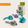 15 Topolini di Peluche Colorati a Pelo Lungo + Scatola Espositiva