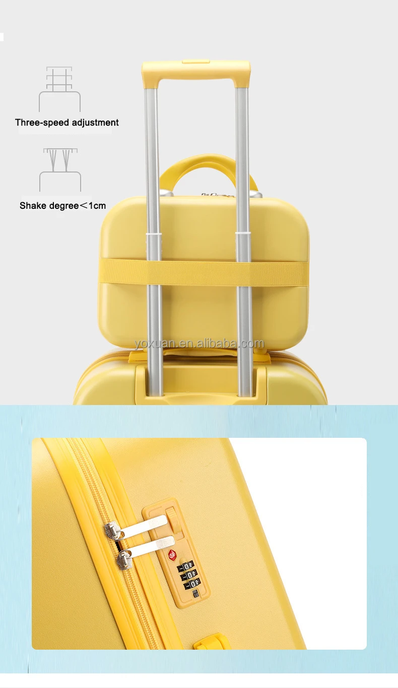 Colorful Customized Ins Mini Suitcases Wholesale Carryons Valise De Voyage Abs Zipper Suitcase