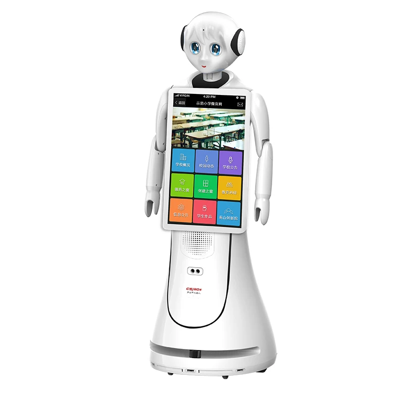 Chất lượng điều khiển cao Dễ thương Khéo léo Linh hoạt Thông dịch và tiếp đón thông minh Robot tiếp tân Alice