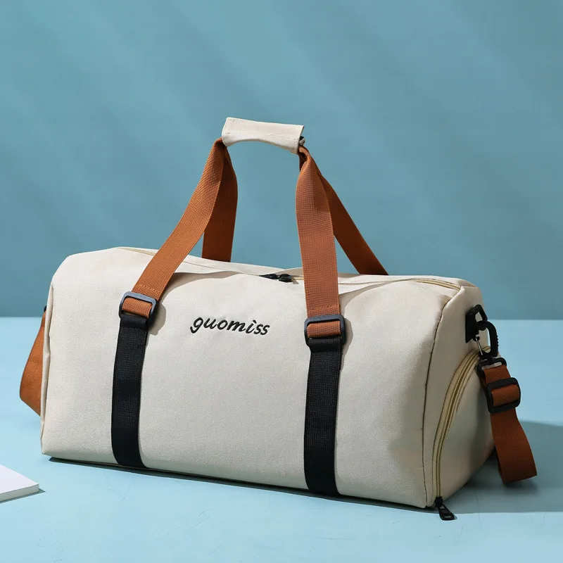 Outdoor Travel Bag, Large Capacity Handbag, Korean Version Crossbody Bag, Men's Portable Oxford Cloth Sports and Fitness Bag