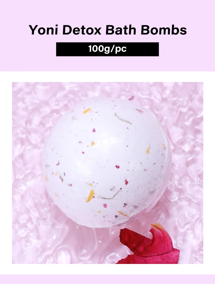 Hot Selling Yoni Bath Bombs Organic Fizzy Spa Essential Oils Detox Bath