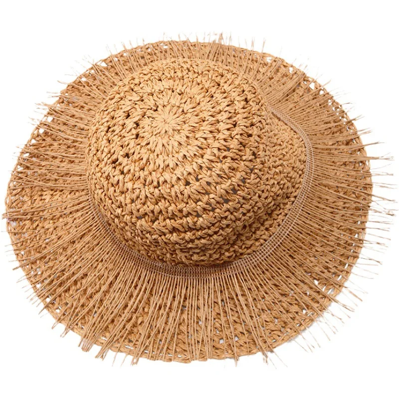 Foldable Sunshade Paper Straw Hat 