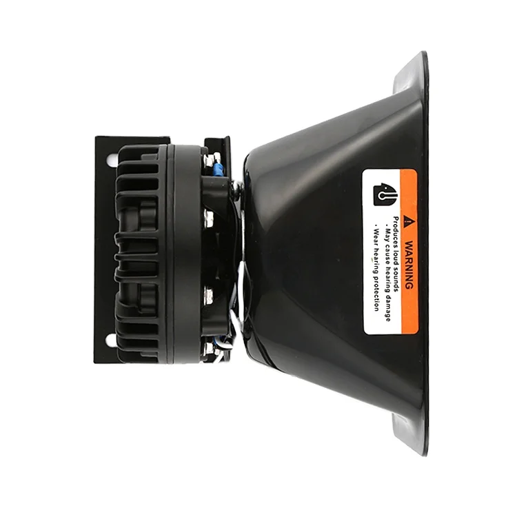 Jingwei Multi Function Black Aluminum 8 Ohm 12V 100W Speaker Horn