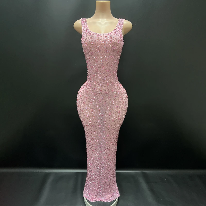 Shop Novance Y2507-TE Elegant Casual Dresses with Sparkly Rhinestone