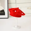 Red [round ball yarn beret]