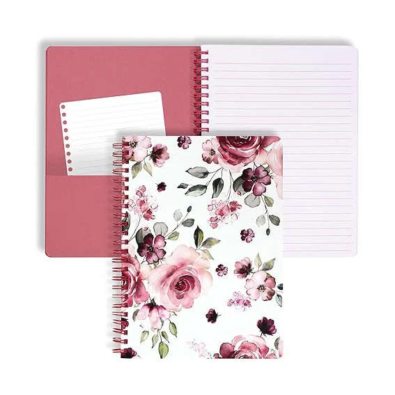 Customized Printing Logo Spiral Organizer Hardcover Journal Diary မှတ်စုစာအုပ် အစီအစဉ်ချမှတ်ရေးမှတ်စုစာအုပ်