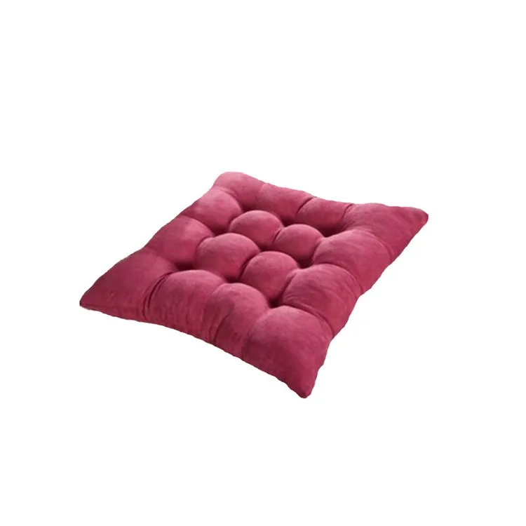 Customized logo 40x40cm Polyester / Cotton Floor Cushion Chair Seats Waterproof Outdoor Floor Pillow
