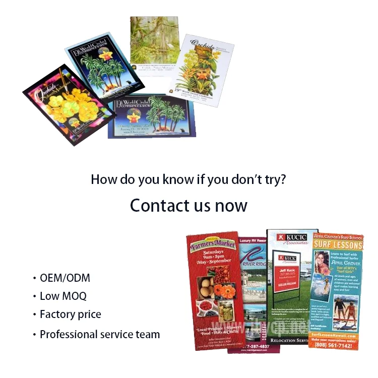 Recyclable Paper Custom Sample Luxury Glossy Brochure Catalog Book Printing Service