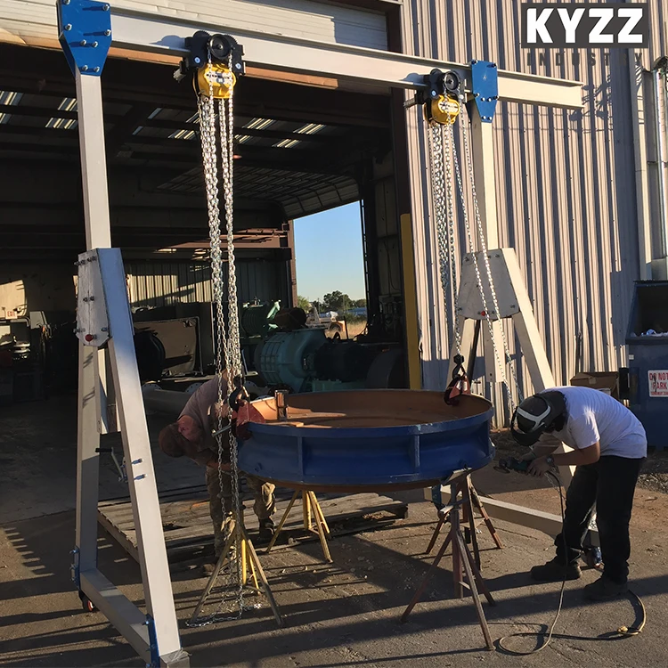 Small Boat Lifting Portable Marine Lifting Folding Deck Gantry Cranes for Sale