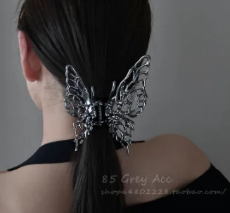 INS Metal Irregular butterfly Large Grasp Clip Liquid Geometry Girl Back of the Head Coiled Hair Clip Hair Accessories