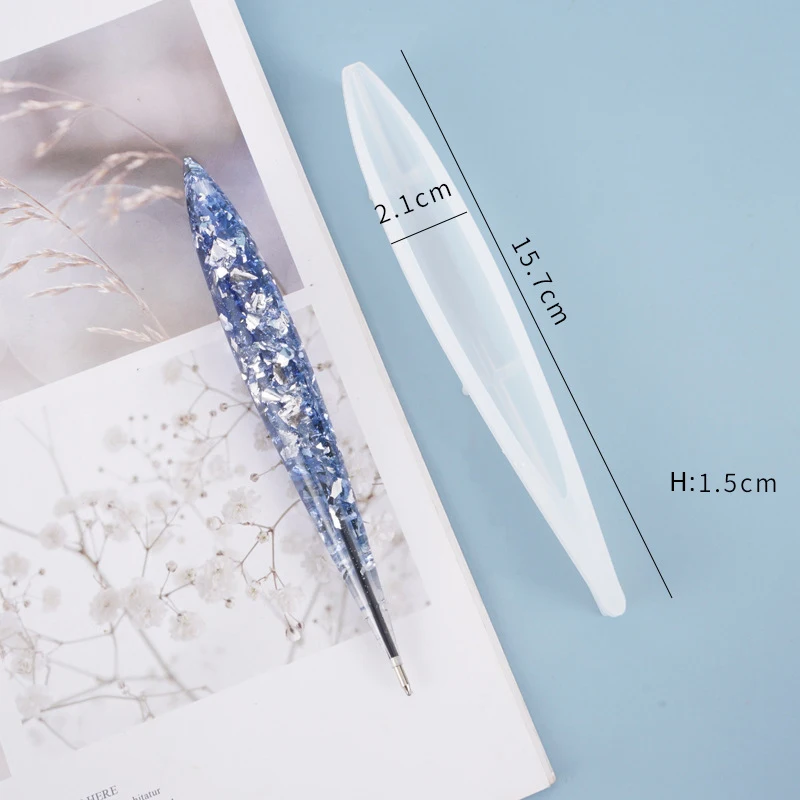 Set Stampi Silicon Per Penne In Resina Woohome | 23 Pezzi Con Ricariche | Per Segnalibri E Righelli Fai-Da-Te | Regalo Creativo - Foto 9