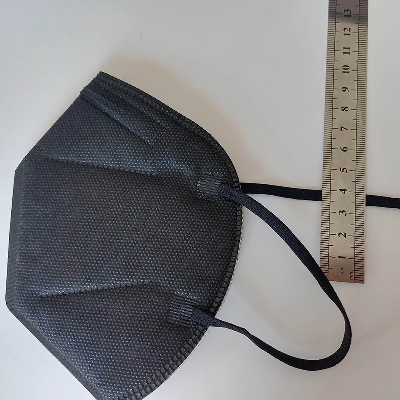 5 Layer Protection Kn95mask Ce Certified Stylish Black Disposable 5