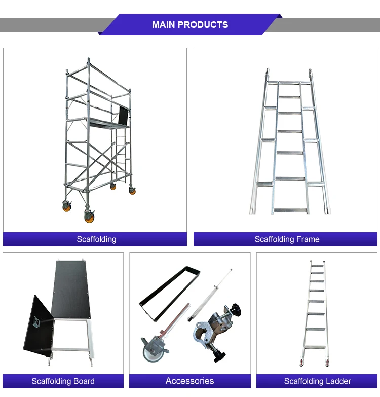 Aluminium Scaffolding Set Scaffold Aluminium Mobile Easy With Wheels 4m ...