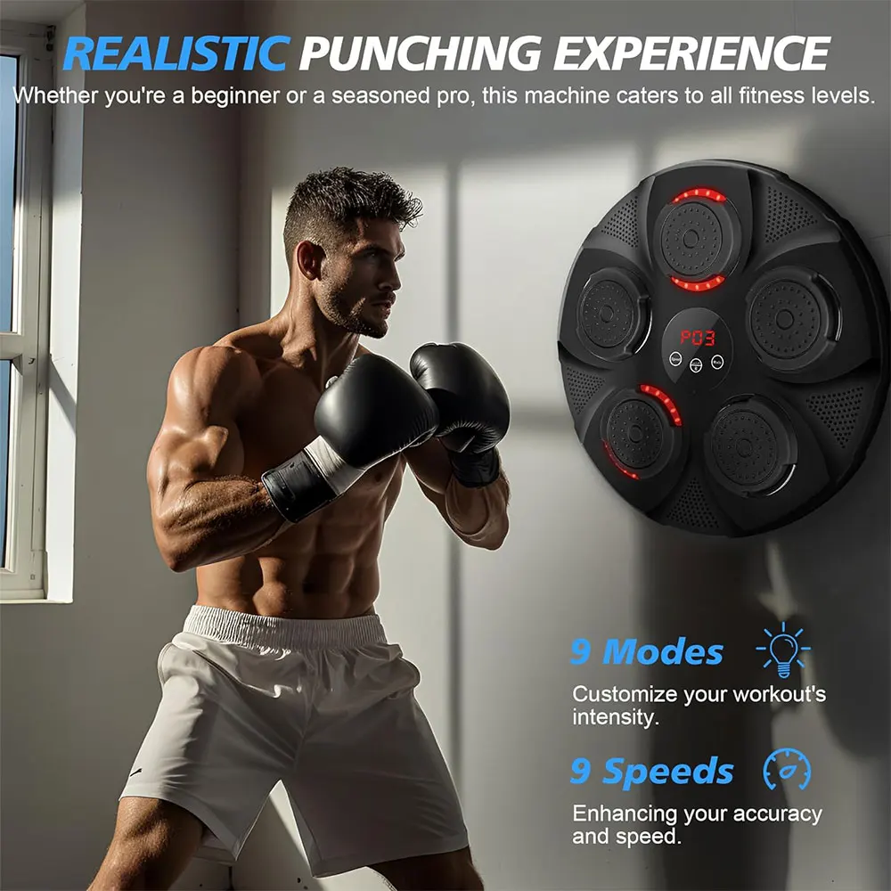 Q0062 2024 Trending Home Wall Mount Boxing Training Machine Full