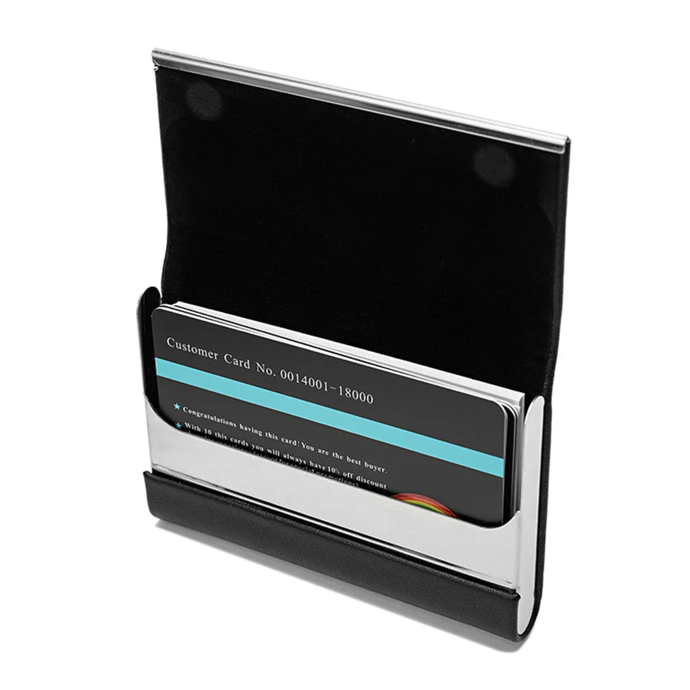 Business Card Holder Large Capacity Metal Card Case Corporate Gift Customizable Logo preview 5