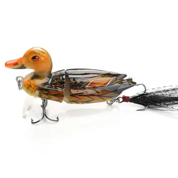 CHEERY 70mm 10g Top Water Duck Hard Minnows Segmented Swimbait Bass Fishing Lure Crank Bait Jointed Lures – Soft Lure – view 3