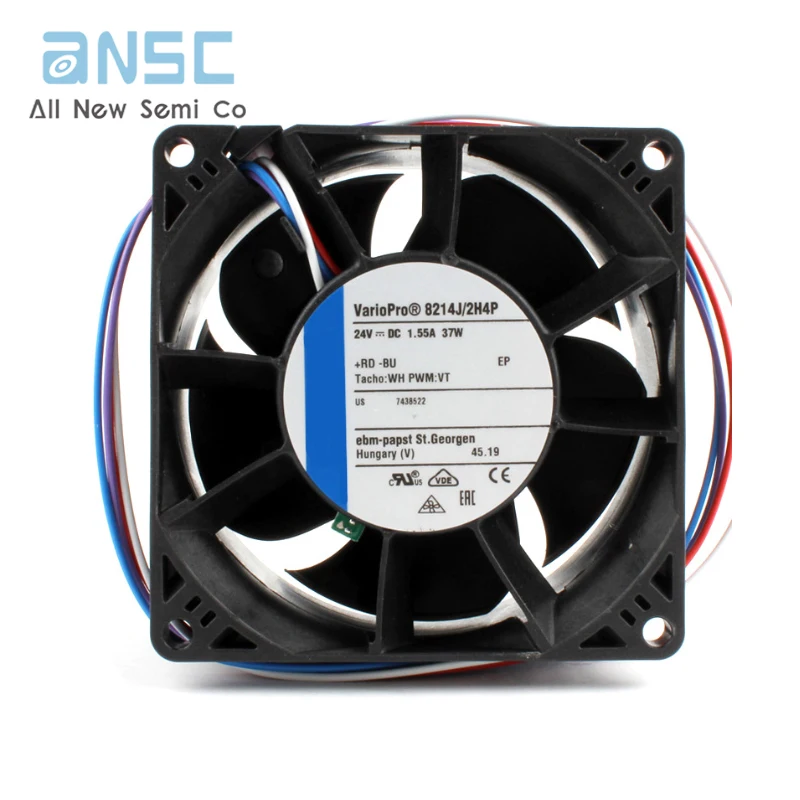 Original Axial fan 8214 J/2H4P 8038 24V 1.55A 37W 14000RPM 71dBA Inverter fan PWM fan