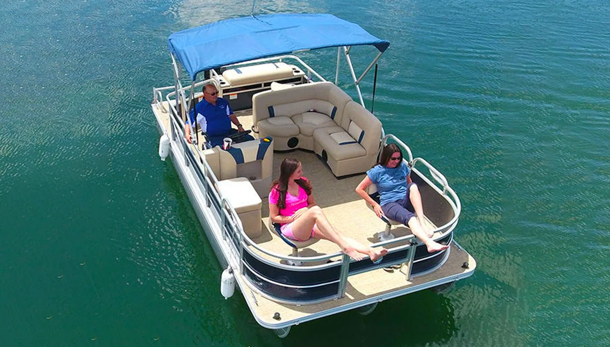 2024 New KinLife Mini Cruising Commercial Basic Fishing Pontoon Boats Aluminum For 2/3/4 Person