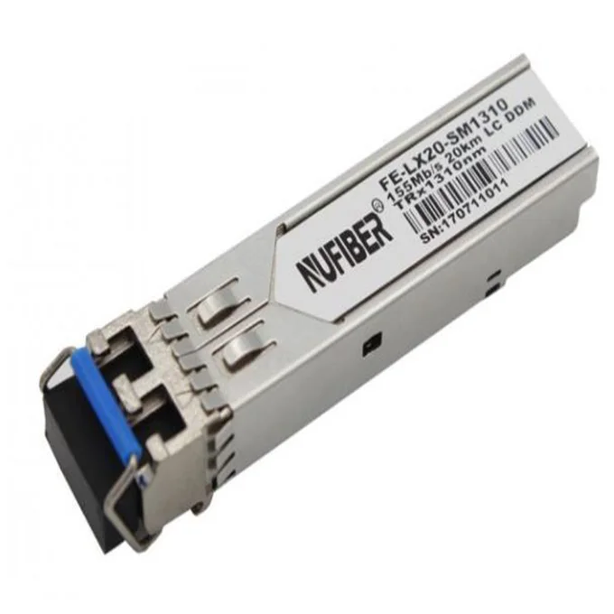 Long Distance 155M 200km SFP Module with TRx 1550nm Duplex LC Fiber Optic Transceivers for Network Equipment