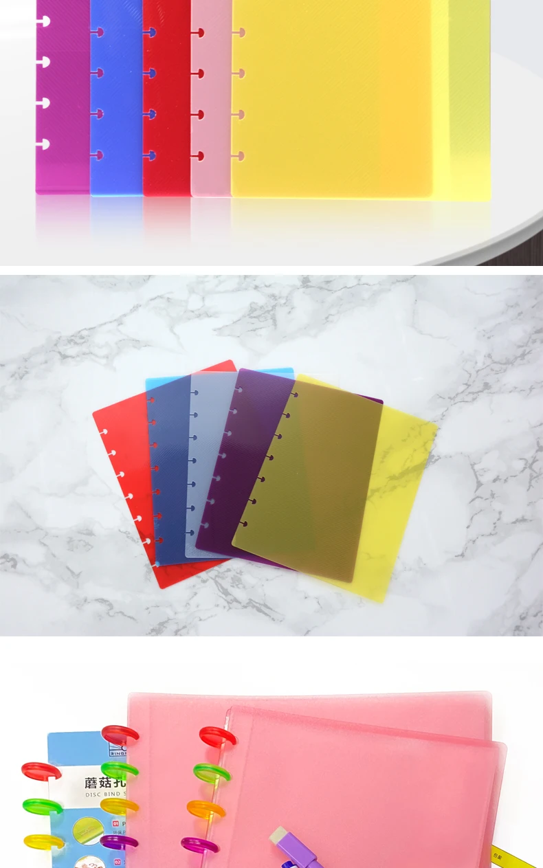 Ringnote Disc Binding Photo Album Cover Prepunched Holes Clear Pp