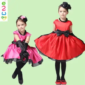 Ball Gown Floor Length Red Black Flower Girl Dresses Baby Party Design