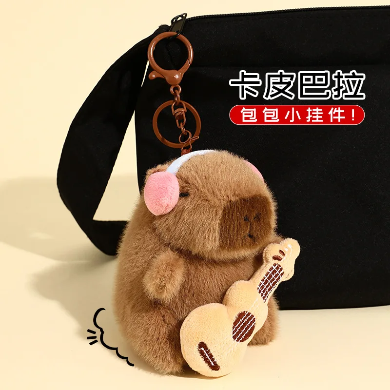 Llavero De Peluche De Capibara Pequeño – Colgante Suave Y Adorable De 12 Cm Para Bolsos, Mochilas Y Decoración