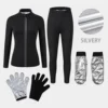 Silver Suit Set with Gloves&Foot Cover