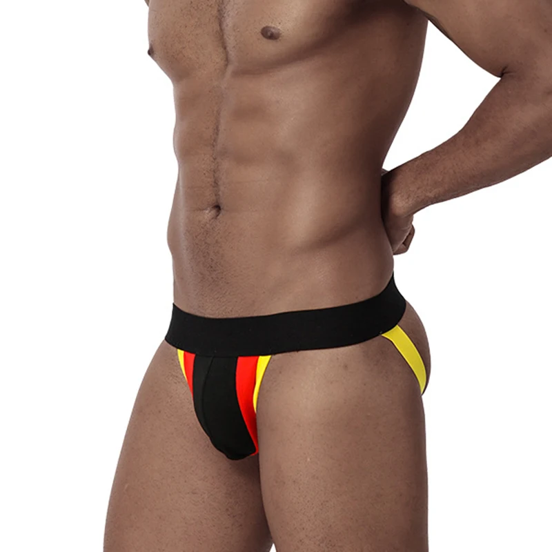 OEM Sexy Men  Underwear Manufacturer Athletic Supporter Cotton Spandex Breathable Comfortable Soft Performance Jockstrap