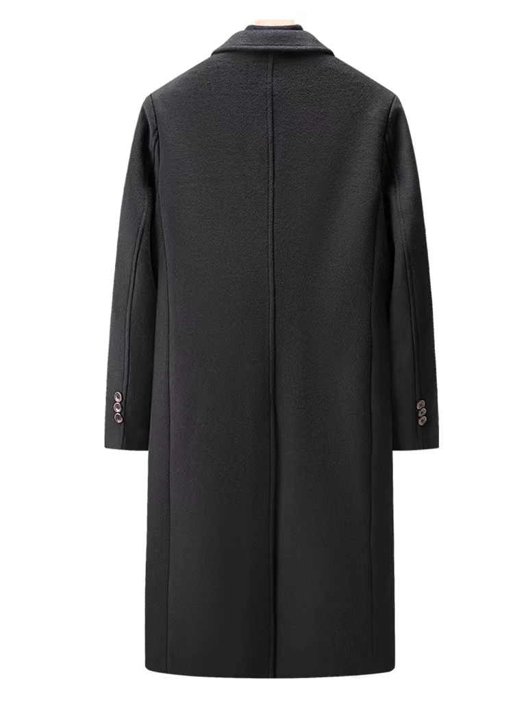 Men's Winter Coat Double Faced Wool Trench Blazer For Outdoor_voghion.com